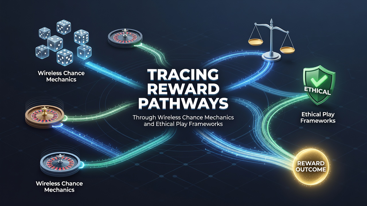 Illustration of ethical play tools overlaid on wireless casino game interfaces with player control options highlighted